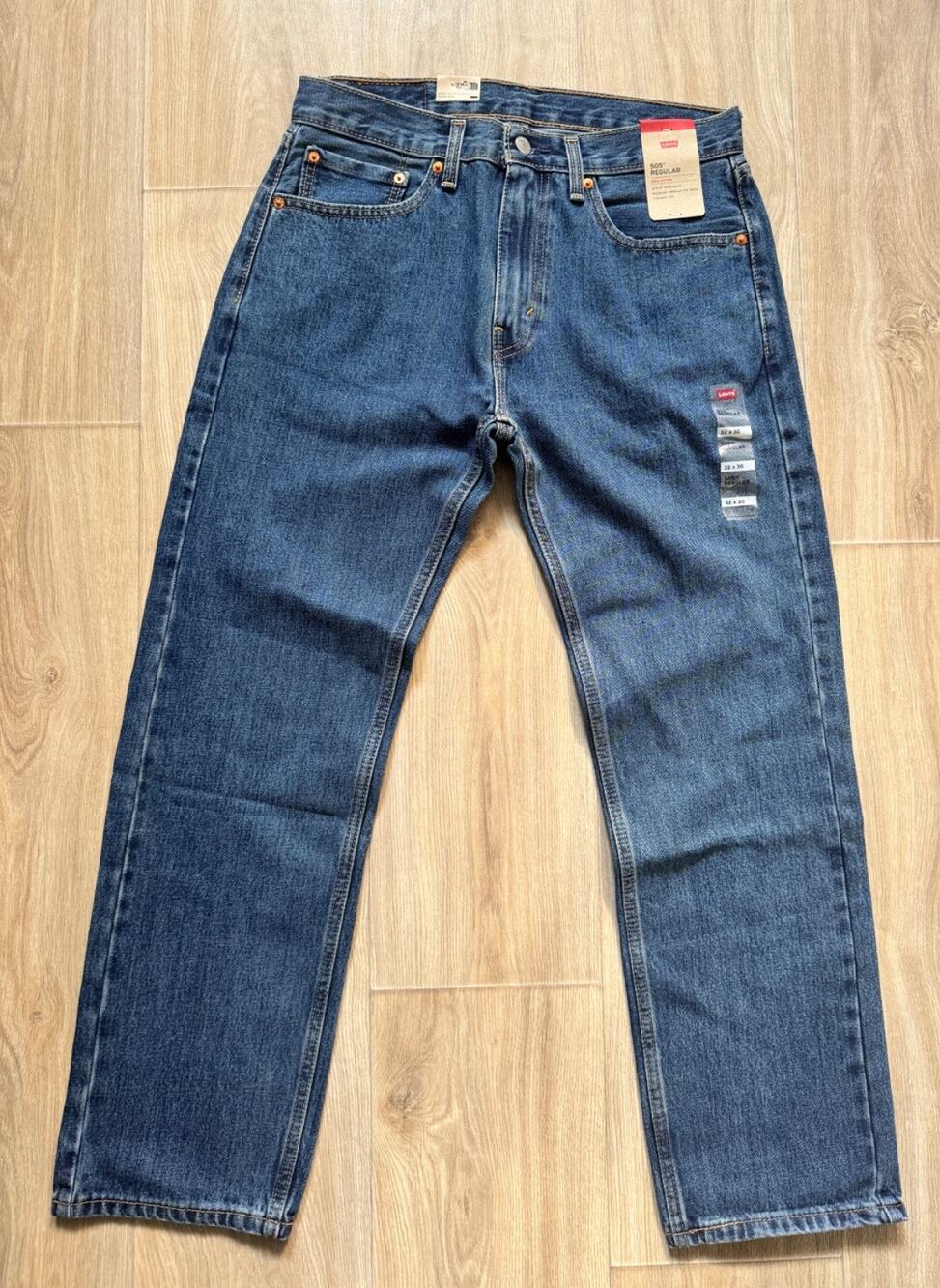 NWT Levi's 505 Regular Jeans, Size 32x30